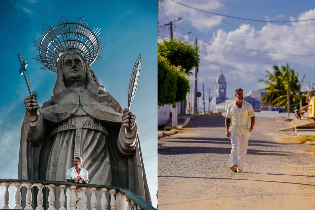 Marcos Mion visitou o Santuário de Santa Rita de Cássia. Foto: Arquivo Pessoal