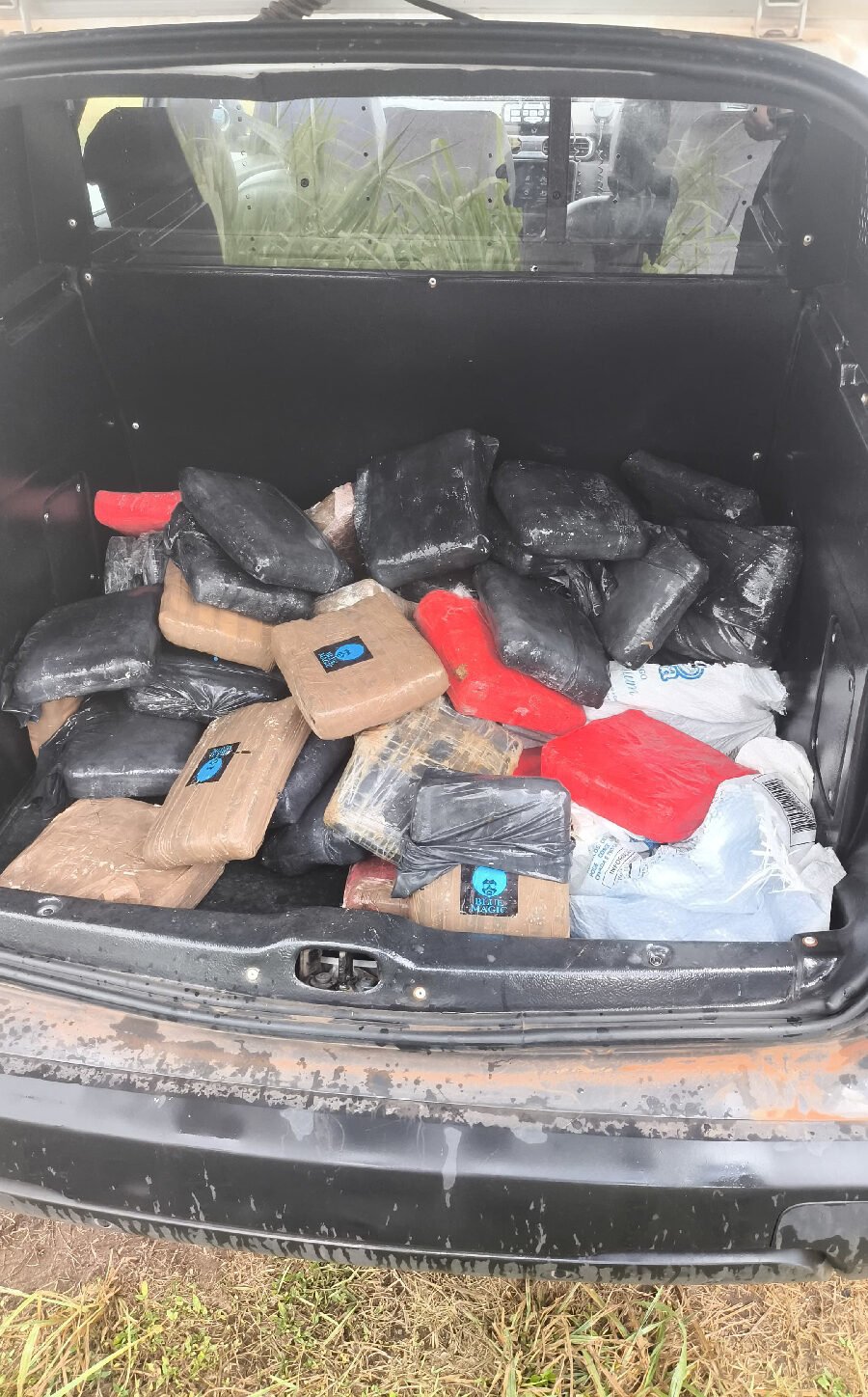 PM apreende 50 tabletes de maconha em posto fiscal na divisa entre RN e PB