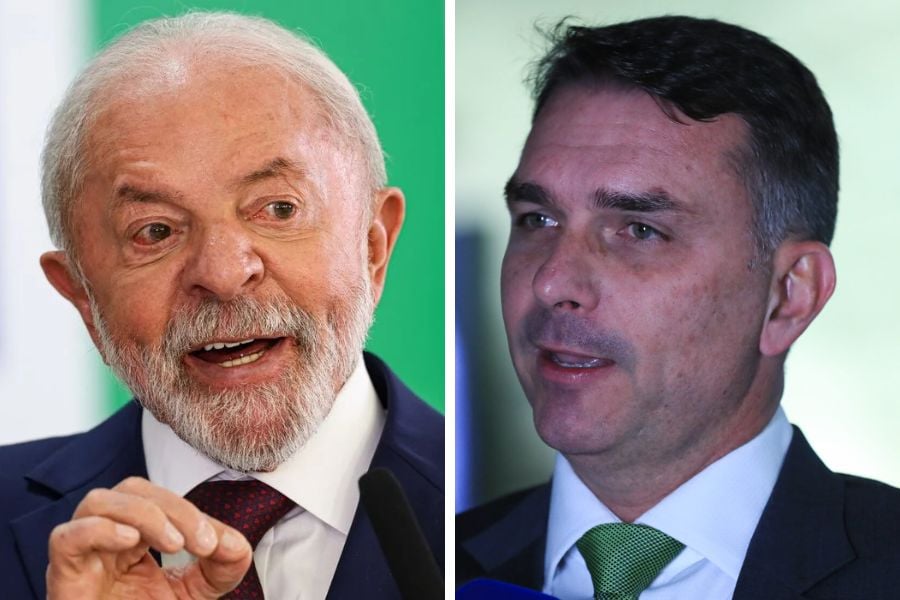 Lula (PT) e Flávio Bolsonaro (PL). Foto: Marcelo Camargo/Agência Brasil e Lula Marques/Agência Brasil
