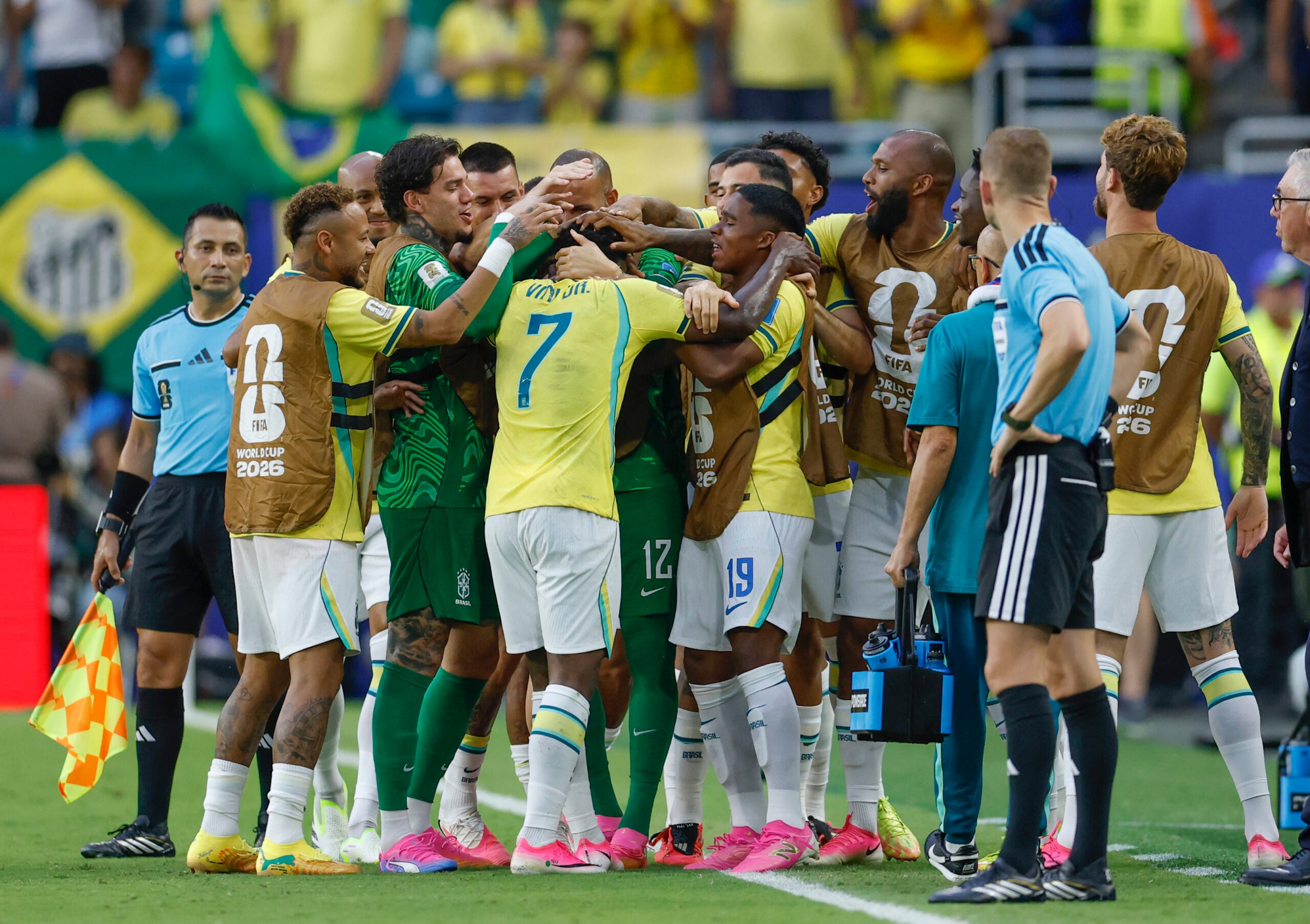 Gol do Brasil - Escócia 0 x 3 Brasil - Copa do Mundo 2026 (24/06/2026). Foto: Rafael Ribeiro/CBF