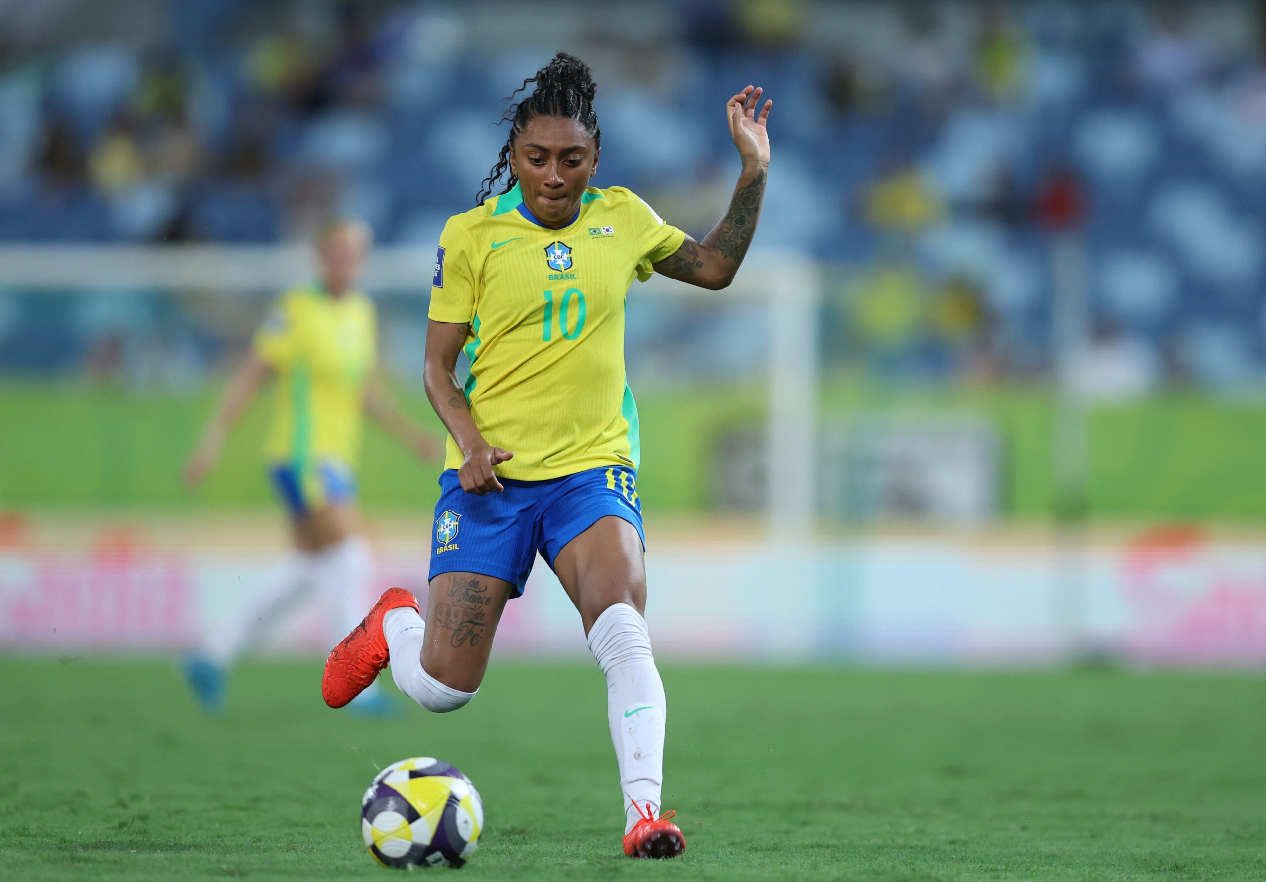 Kerolin &eacute; um dos destaques da Sele&ccedil;&atilde;o Brasileira Feminina. Foto: L&iacute;via Villas Boas/Staff Images