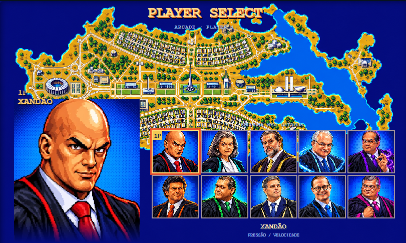 VIRALIZOU: Ministros do STF viram personagens de game inspirado em Street Fighter - Tribuna do Norte